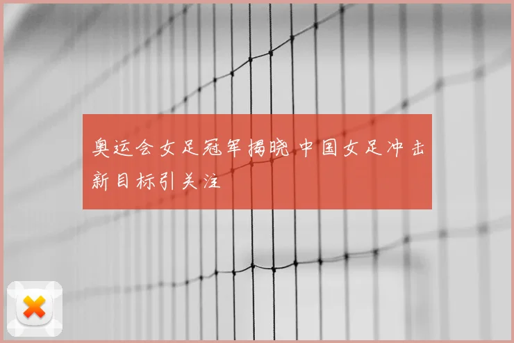 奥运会女足冠军揭晓 中国女足冲击新目标引关注